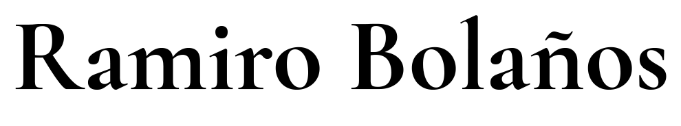 José Ramiro Bolaños PhD