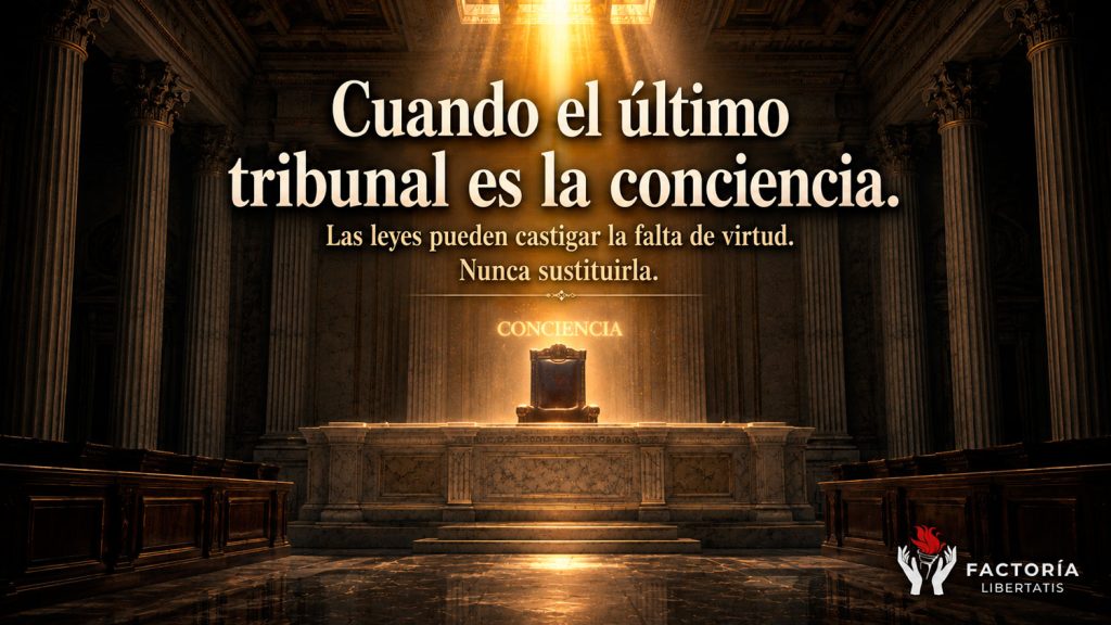 La conciencia como último tribunal de la República y fundamento de la responsabilidad política.