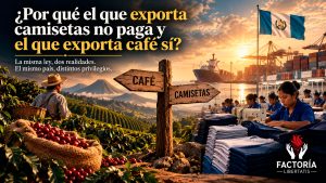 Comparación de los incentivos fiscales para exportadores de textiles y café en Guatemala.