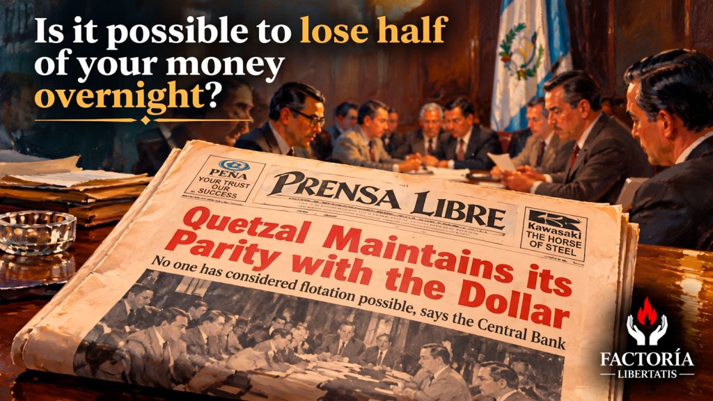 Monetary stability in Guatemala and protection of savings against inflation, quetzal devaluation and currency crises.